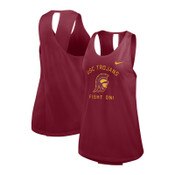 USC Trojans Women's Nike Cardinal Tommy Head Dri-FIT Open Back Tank